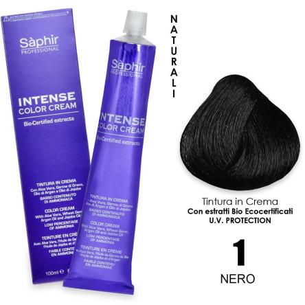 Saphir  intense color cream - 1n nero
