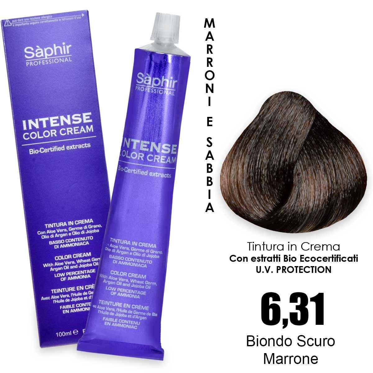 Saphir  intense color cream - 6.31 biondo scuro marrone