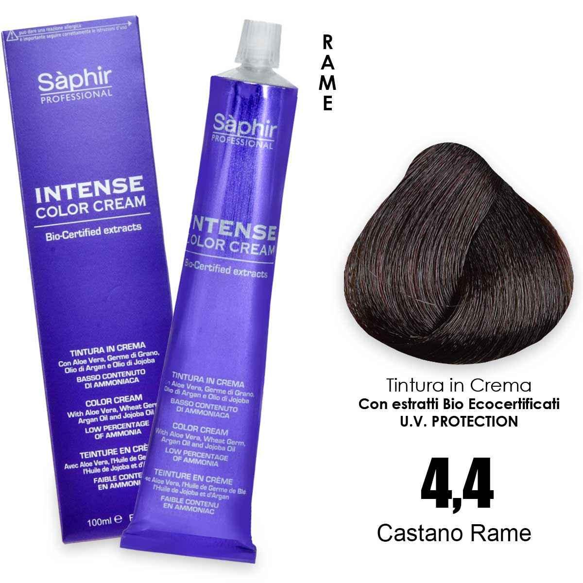 Saphir  intense color cream - 4.4 castano rame