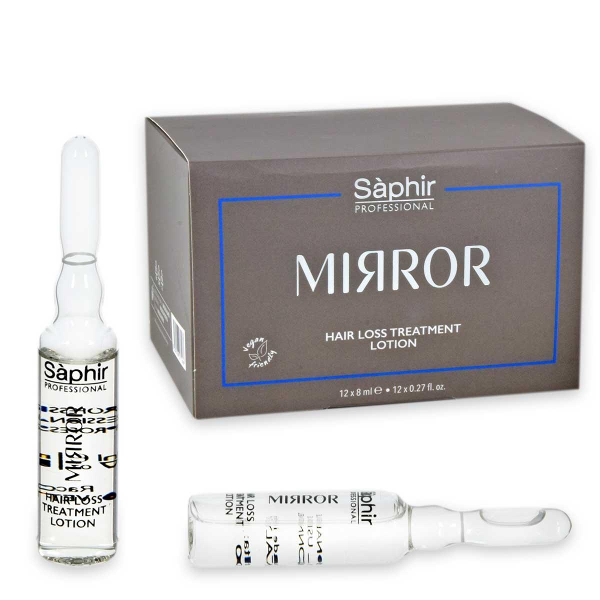 Saphir  mirror hair loss treatment loziione 12 fiale da 8 ml