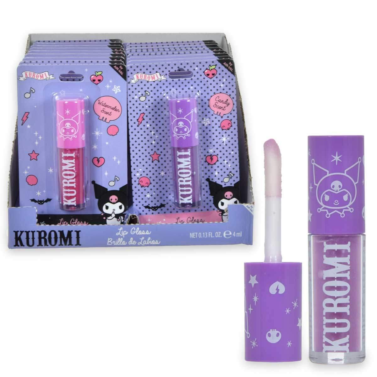Assorted display kuromi blister lip gloss 4 ml