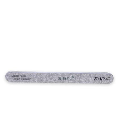 Sibel emery nail file 2-way fin. 200/240 grit 10 zebra 10 pcs