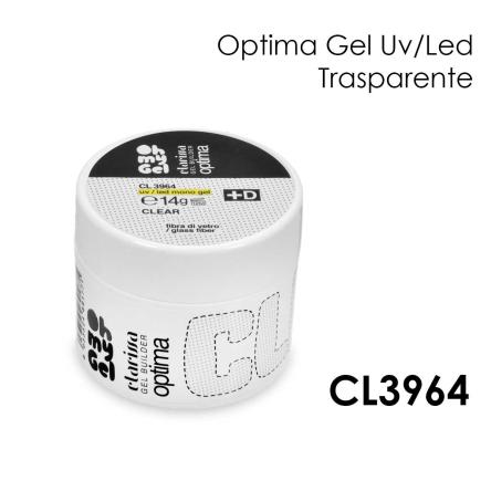 Clarissa optima monogel + d trasparente fibra di vetro uv/led 14 gr tpo&hema free