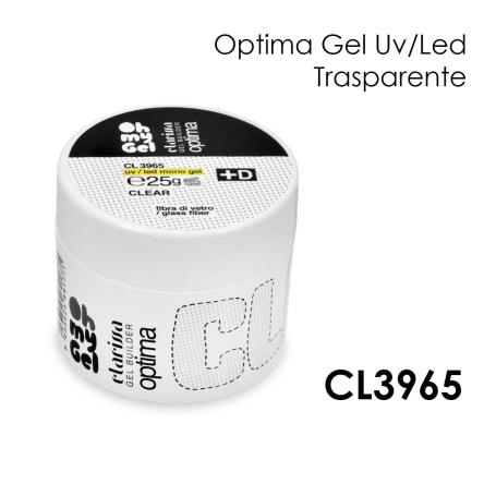 Clarissa optima monogel + d trasparente fibra di vetro uv/led 25 gr tpo&hema free