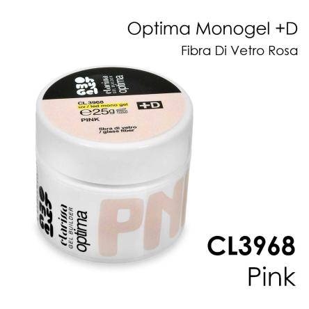 Clarissa optima monogel + d rosa fibra di vetro uv/led 25 gr tpo&hema free