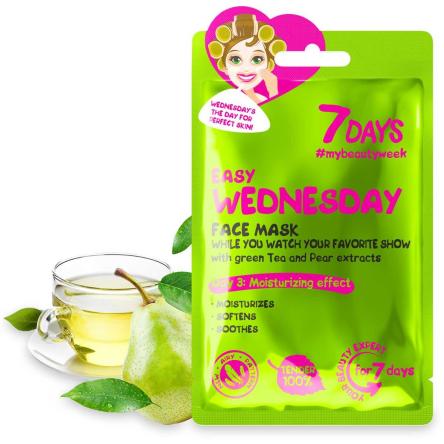 7 DAYS Face mask EASY WEDNESDAY While you watch your favorite show with Green Tea and Pear 28GR