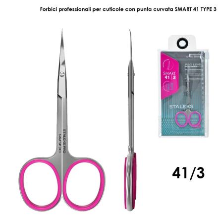 Staleks forbici professionali con uncino per cuticole smart 41 misura 3