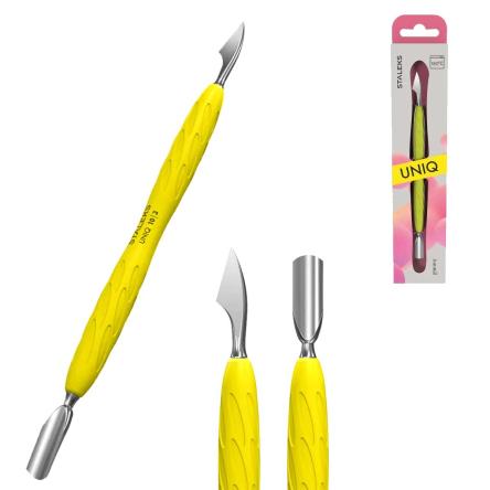 Staleks spatola per manicure manico silicone gummy uniq 10 tipo 3 (punta stretta  arrotondata + punta ascia)