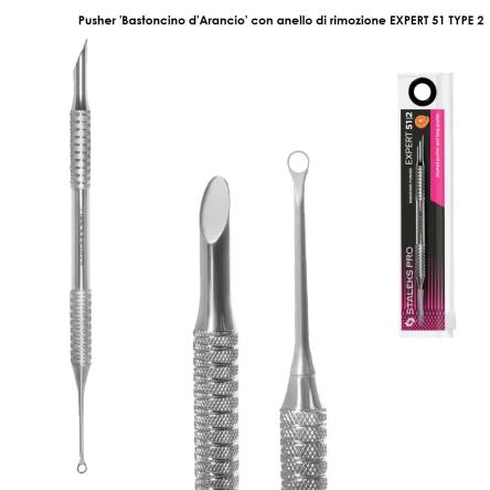 Staleks spatola per manicure expert 51 tipo 2 (punta anello + punta bastoncino darancio)