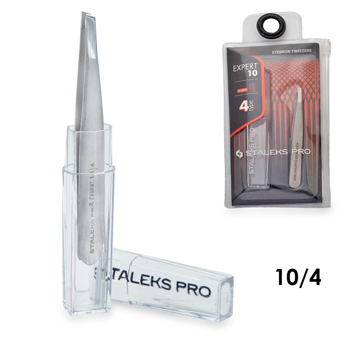 Staleks pinzetta per sopracciglia expert 10 tipo 4 (bordi smussati stretti)