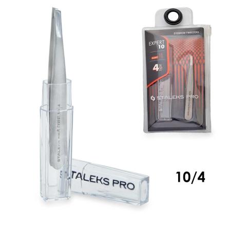 Staleks pinzetta per sopracciglia expert 10 tipo 4 (bordi smussati stretti)