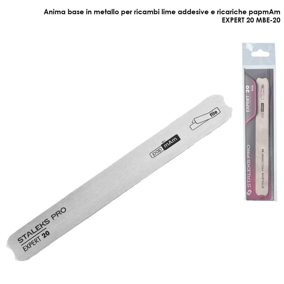 Staleks lima dritta in metallo (base) expert 20