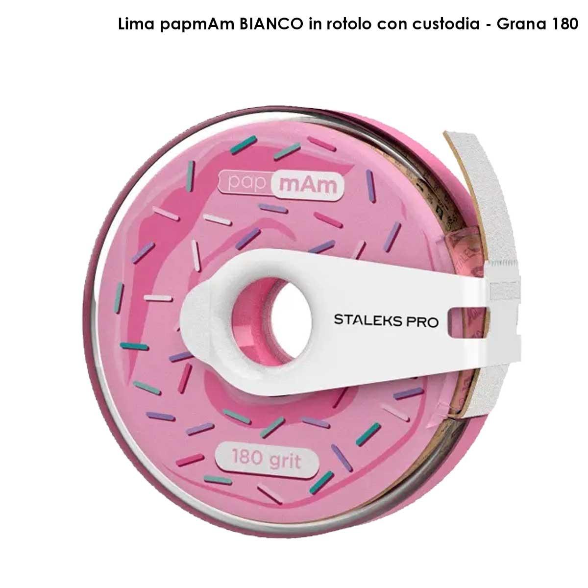 Staleks nastro di ricambio papmam expert in una bobina di plastica staleks pro, grana 180