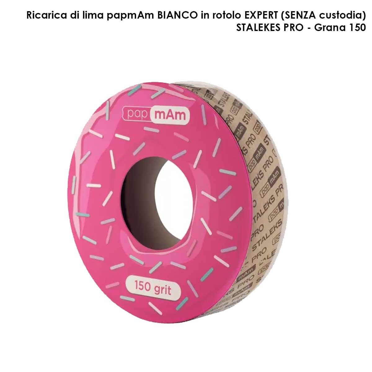 Staleks nastro di ricambio papmam expert per bobina in plastica staleks pro, grana 150