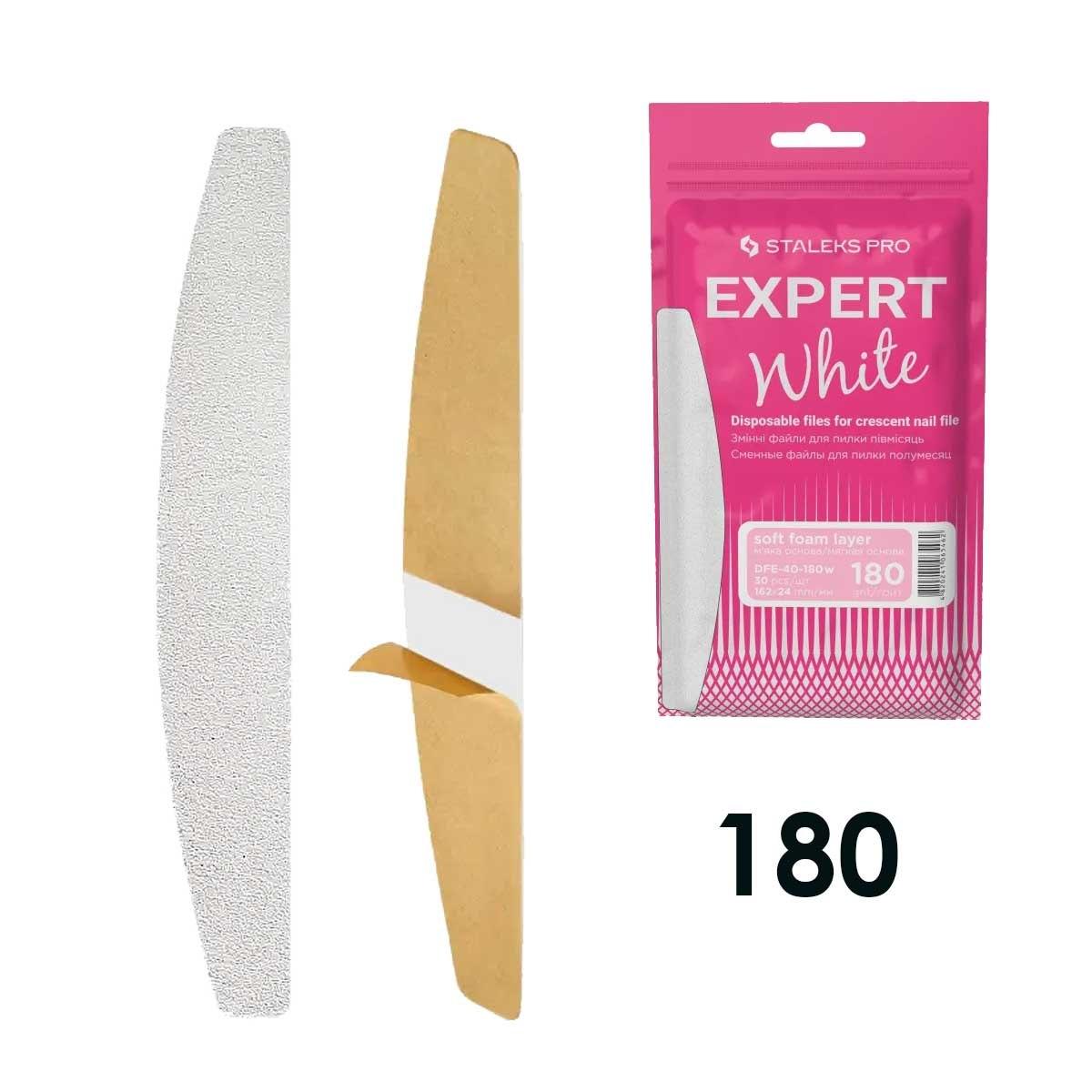 Staleks ricambi per lima mezzaluna, base morbida expert 40, grana 180 (30 pz.)