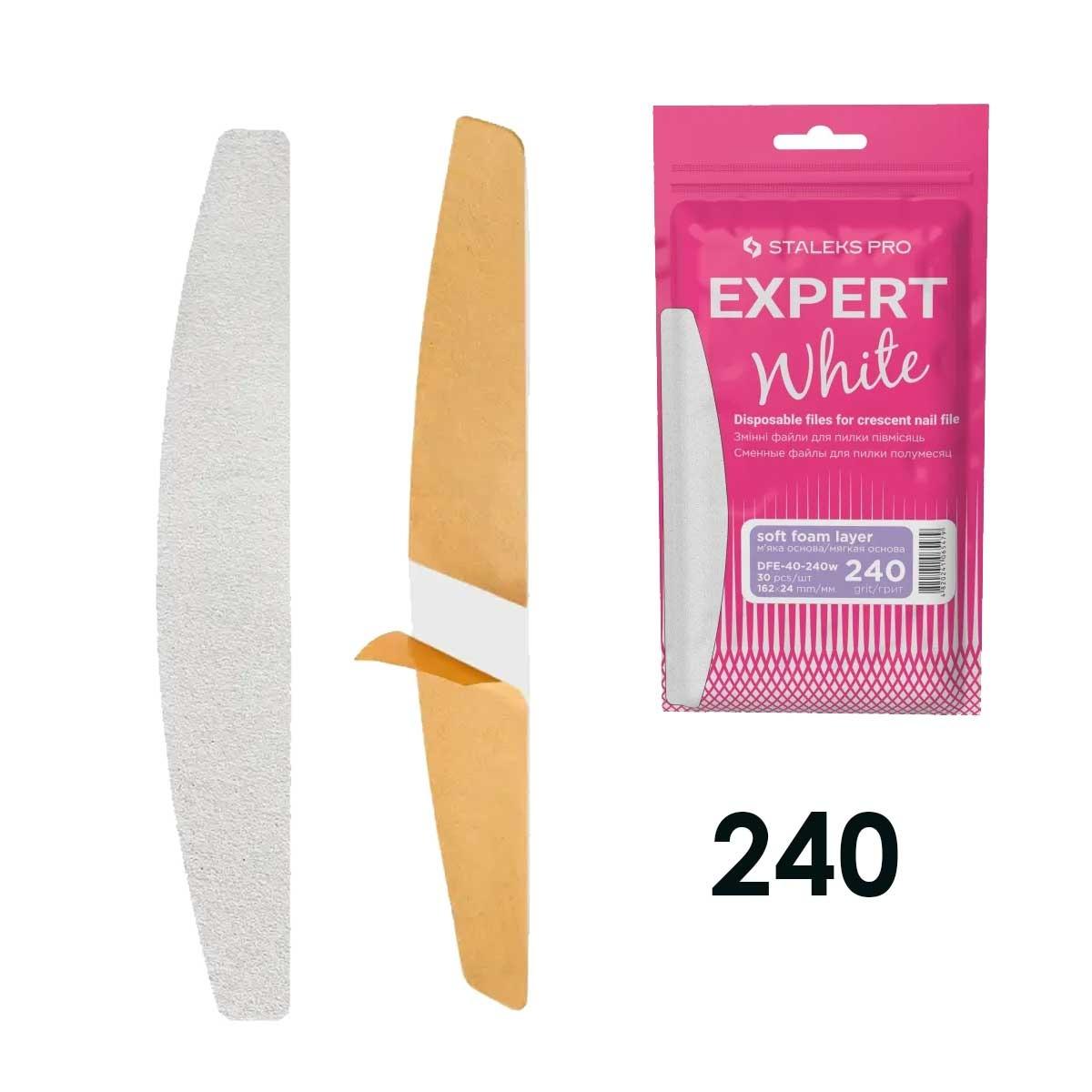 Staleks ricambi per lima mezzaluna, base morbida expert 40, grana 240 (30 pz.)
