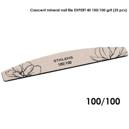 Staleks lima minerale a forma di mezzaluna expert 40 grana 100/100 (25 pz)
