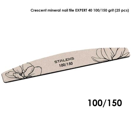 Staleks lima minerale a forma di mezzaluna expert 40 grana 100/150 (25 pz)