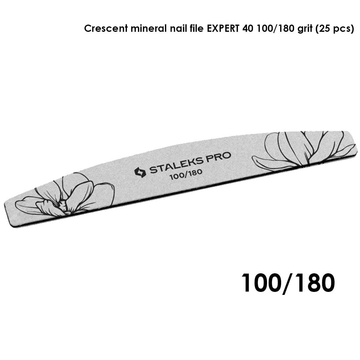Staleks lima minerale a forma di mezzaluna expert 40 grana 100/180 (25 pz)