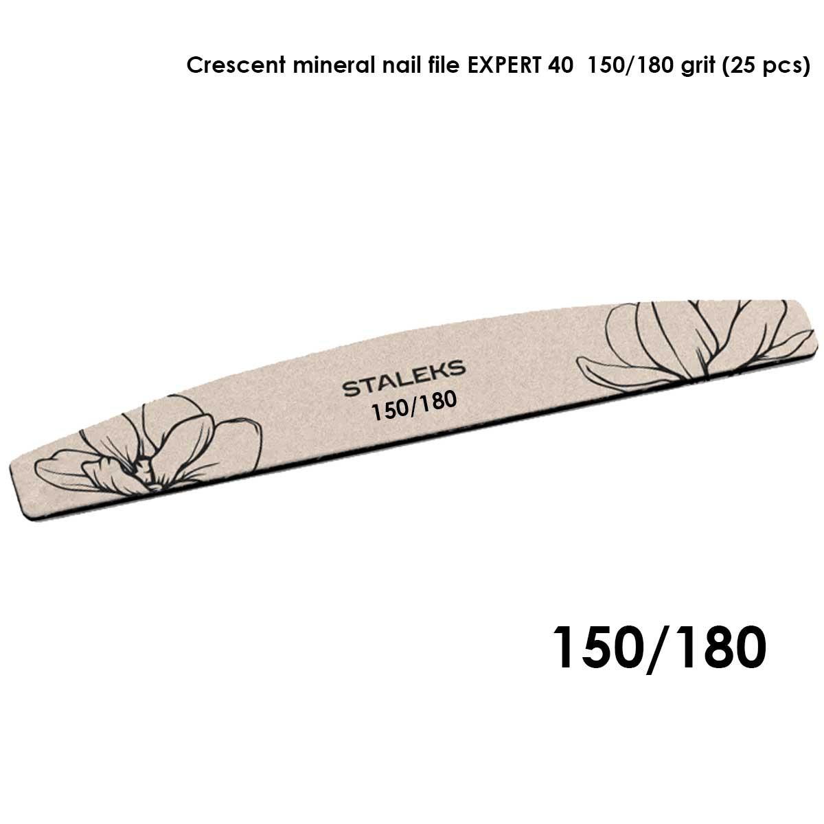 Staleks lima minerale a forma di mezzaluna expert 40 grana 150/180 (25 pz)