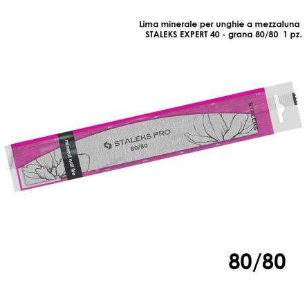 Staleks lima minerale a forma di mezzaluna expert 40 grana 80/80