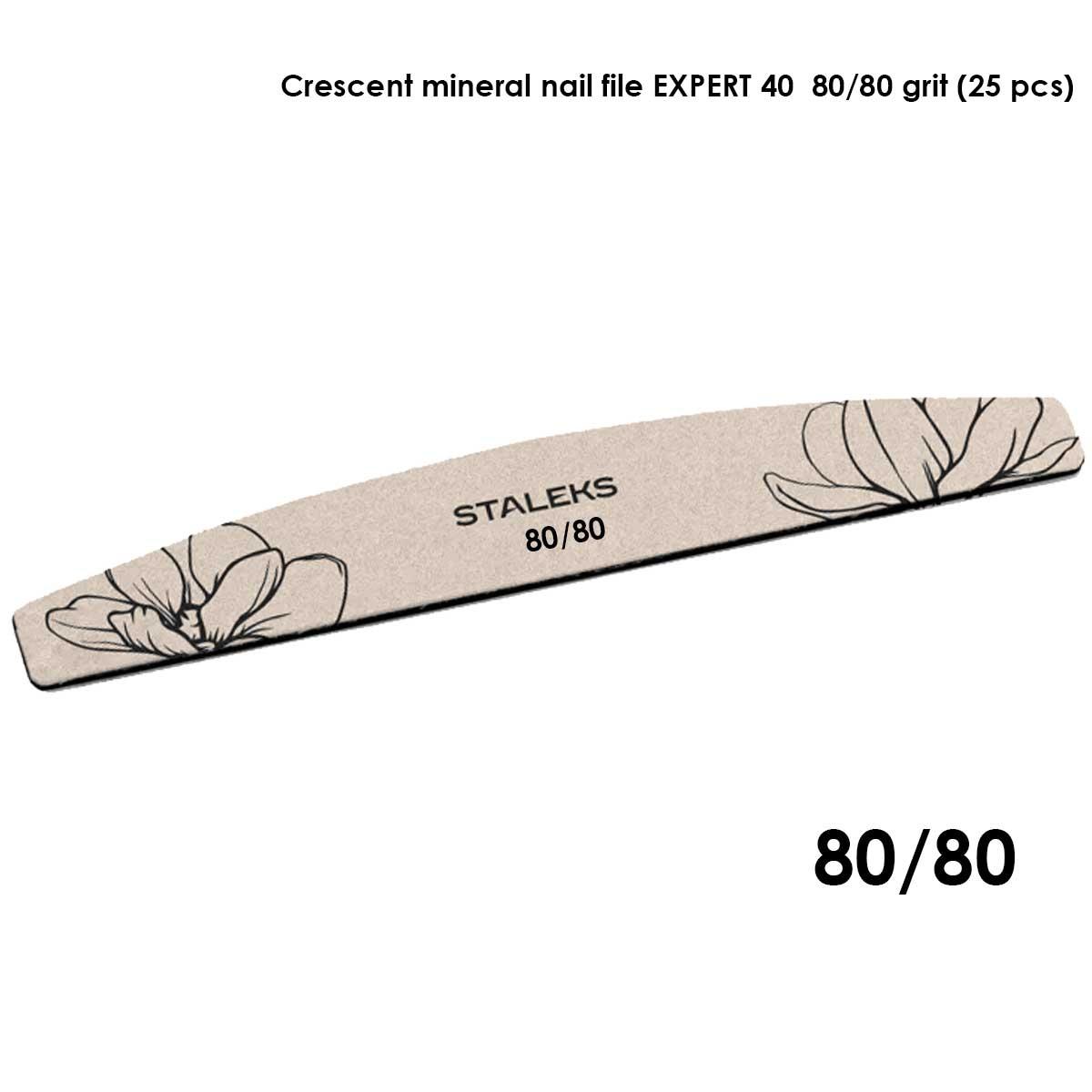 Staleks lima minerale a forma di mezzaluna expert 40 grana 80/80 (25 pz)