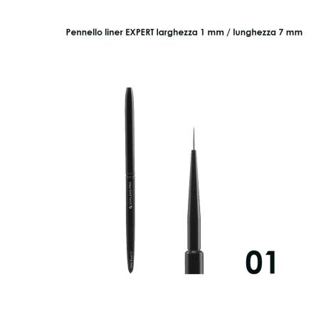 Staleks pennello liner expert, larghezza 1 mm / lunghezza setole 7 mm