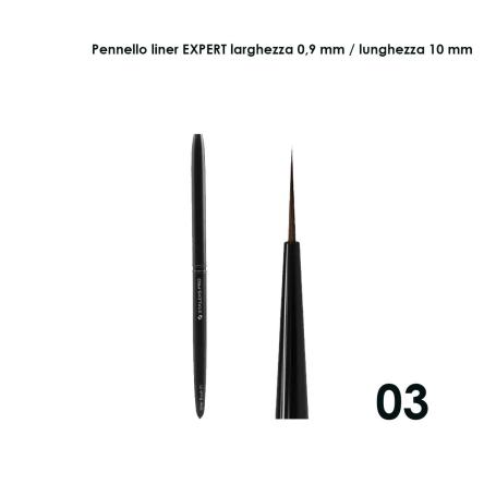 Staleks pennello liner expert, larghezza 0,9 mm / lunghezza setole 10 mm