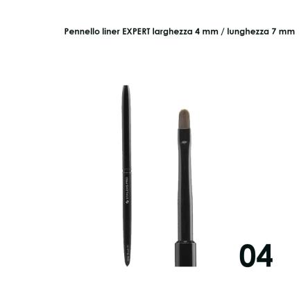 Staleks pennello per gel expert, larghezza 4 mm / lunghezza setole 7 mm