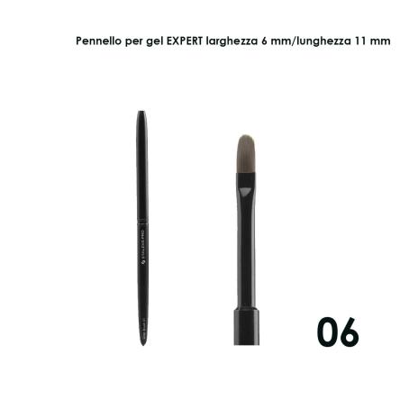 Staleks pennello per gel expert, larghezza 6 mm / lunghezza setole 11 mm