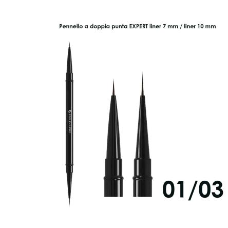 Staleks pennello doppio expert, liner 7 mm / liner 10 mm