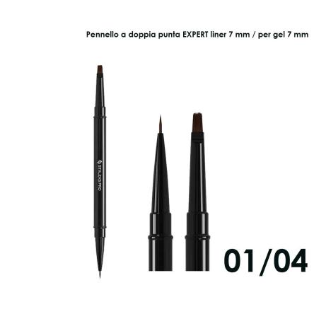 Staleks pennello doppio expert, liner 7 mm / per gel 7 mm