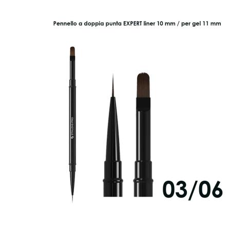 staleks pennello doppio EXPERT, liner 10 mm / per gel 11 mm