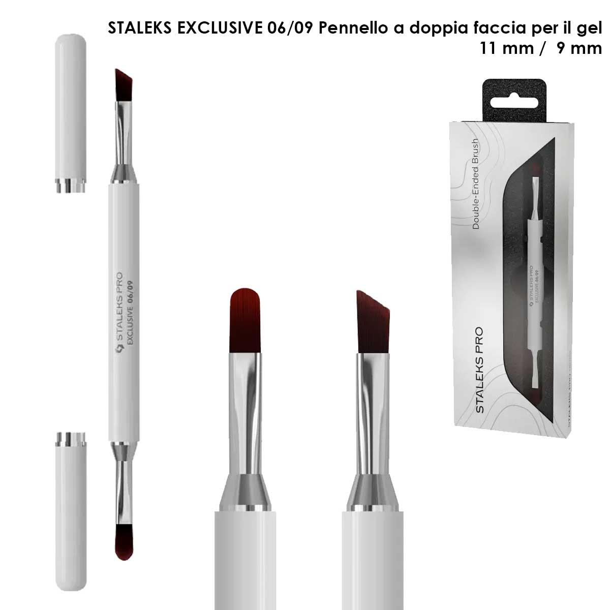 Staleks pennello doppio exclusive, per gel 11 mm / per gel 9 mm