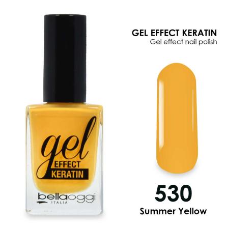 Gel effect keratin smalto effetto gel con cheratina summer yellow