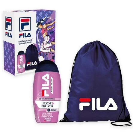 Fila - coffret con gel doccia revive & restore 250ml + gym bag