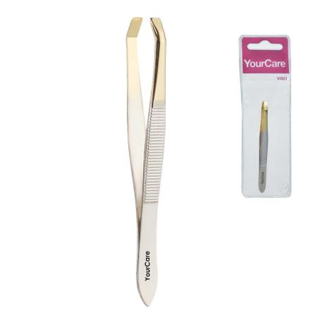 Your care pinzetta punta oro retta 8 cm