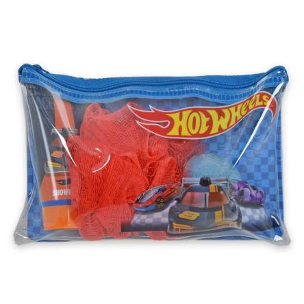 Hot wheels beauty case gel doccia 35 ml + spugna + bath bomb