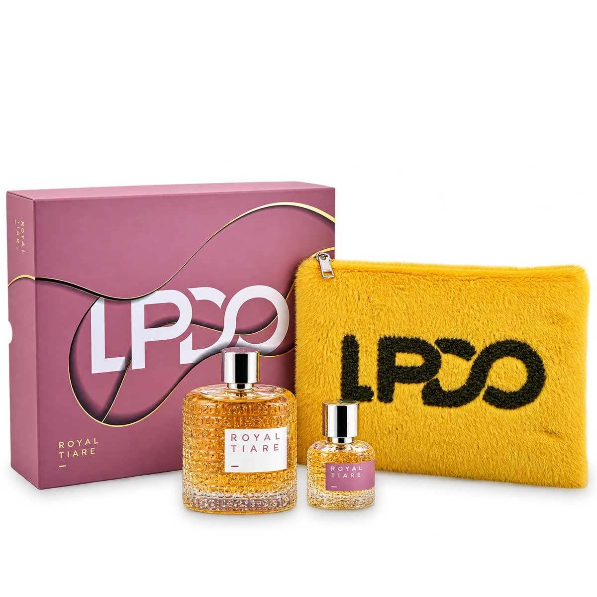 Lpdo coffret royal tiarÈ edpi 100ml + minisize 15ml + pochette