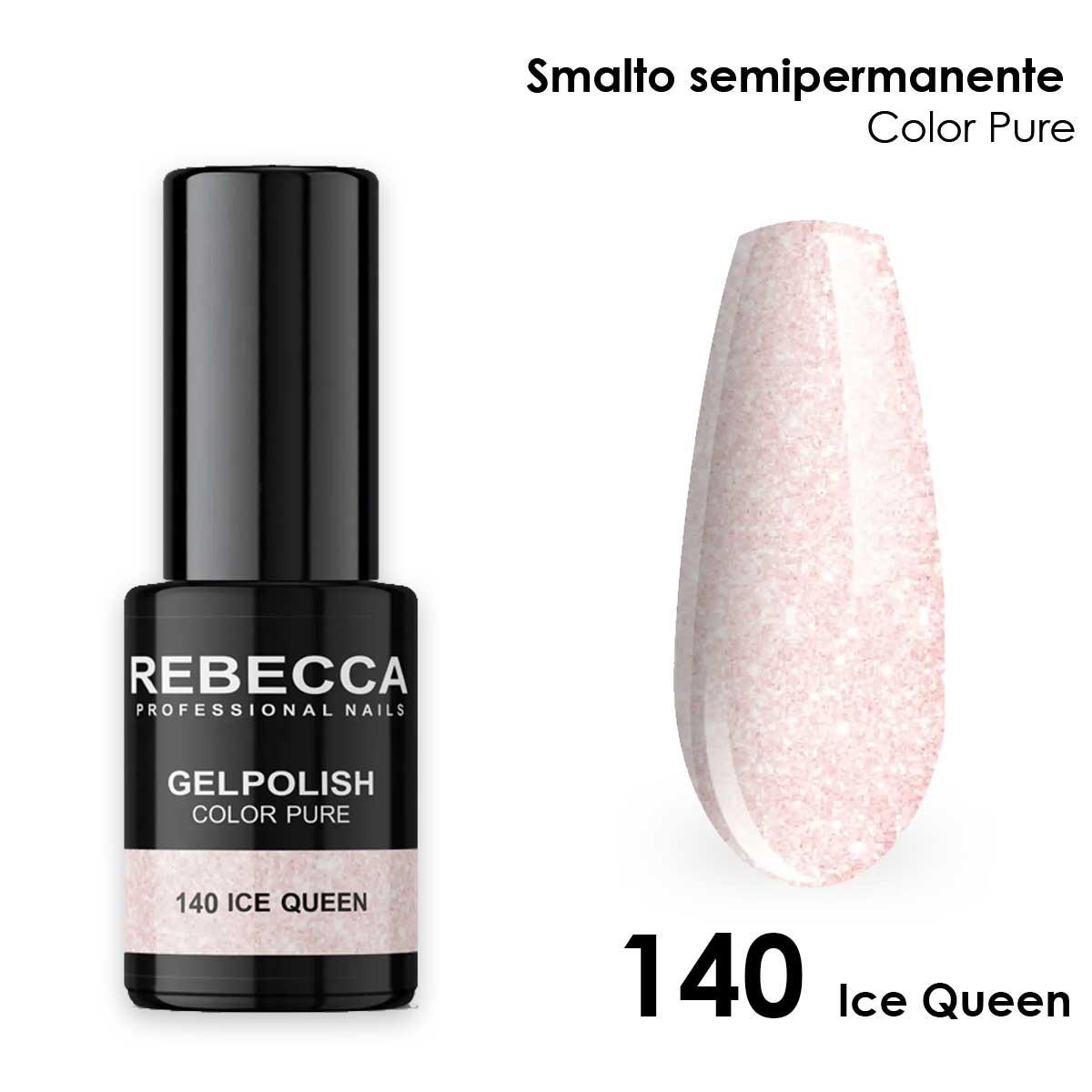 Rebecca gel polish soak off color pure 5 ml  smalto semipermanente n.140