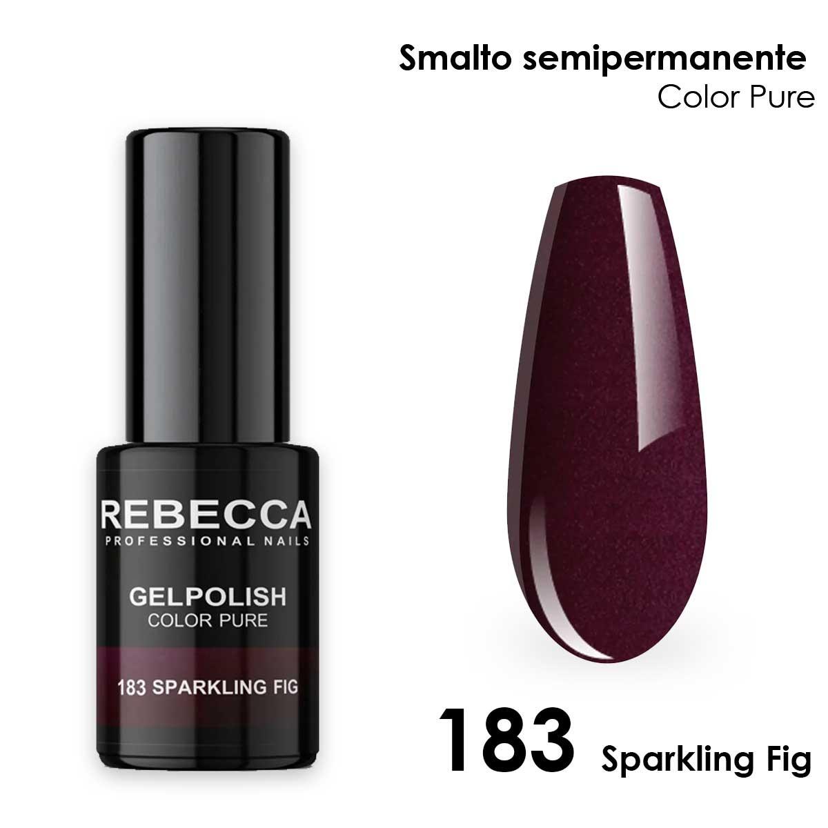 Rebecca gel polish soak off color pure 5 ml  smalto semipermanente n.183