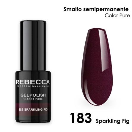 Rebecca gel polish soak off color pure 5 ml  smalto semipermanente n.183