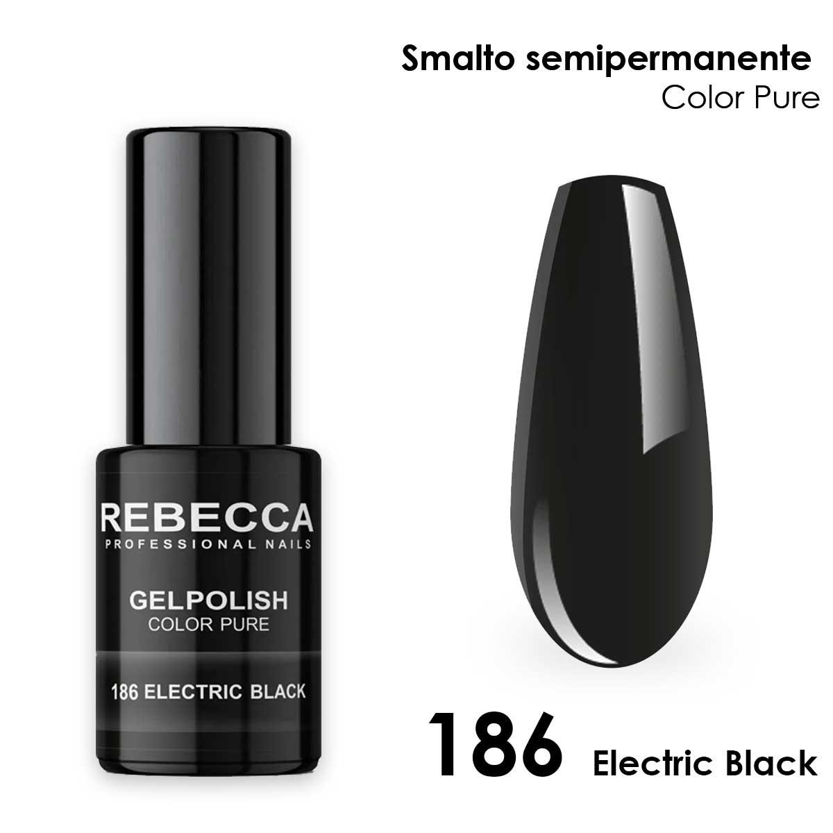 Rebecca gel polish soak off color pure 5 ml  smalto semipermanente n.186