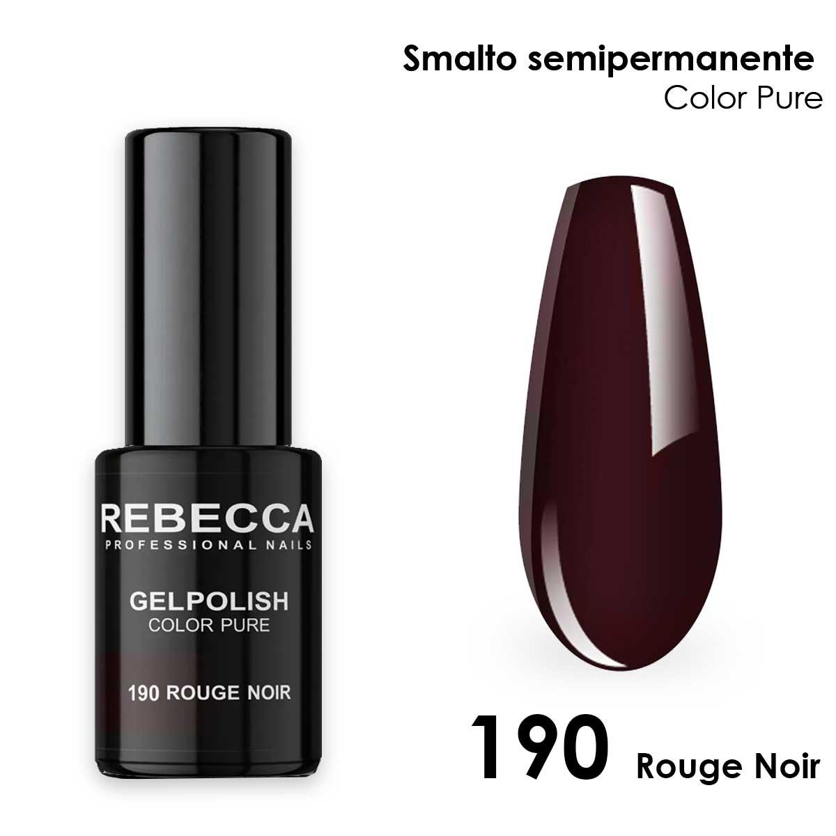 Rebecca gel polish soak off color pure 5 ml  smalto semipermanente n.190