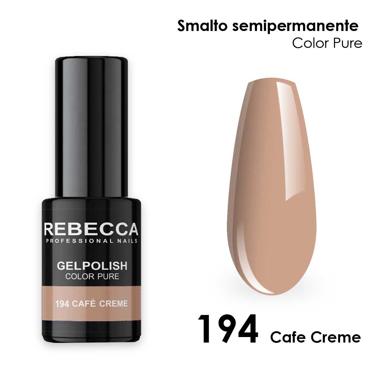 Rebecca gel polish soak off color pure 5 ml  smalto semipermanente n.194