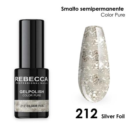 Rebecca gel polish soak off color pure 5 ml  smalto semipermanente n.212