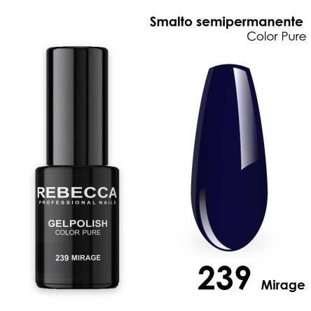 Rebecca gel polish soak off color pure 5 ml  smalto semipermanente n.239