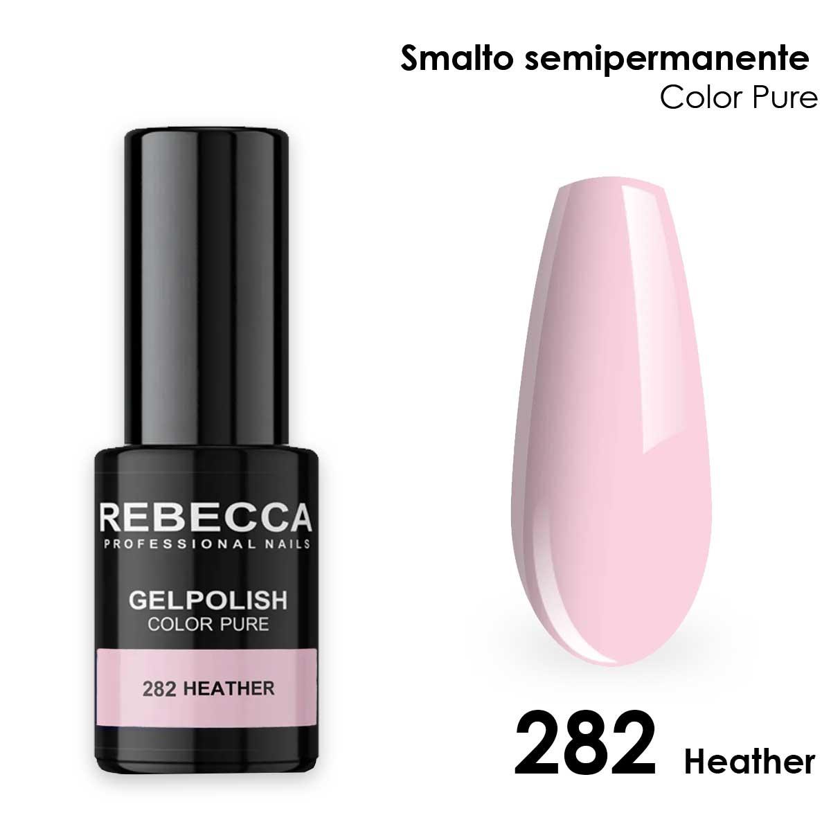 Rebecca gel polish soak off color pure 5 ml  smalto semipermanente n.282