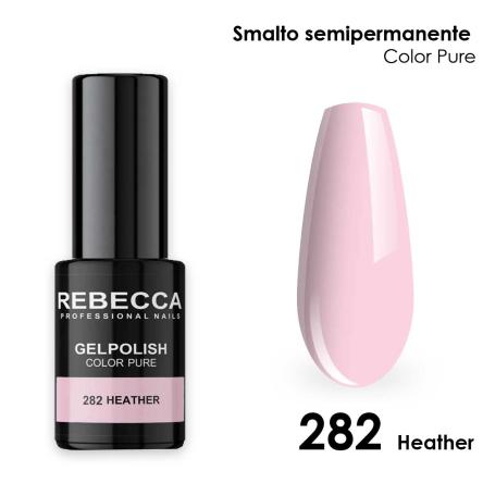 Rebecca gel polish soak off color pure 5 ml  smalto semipermanente n.282