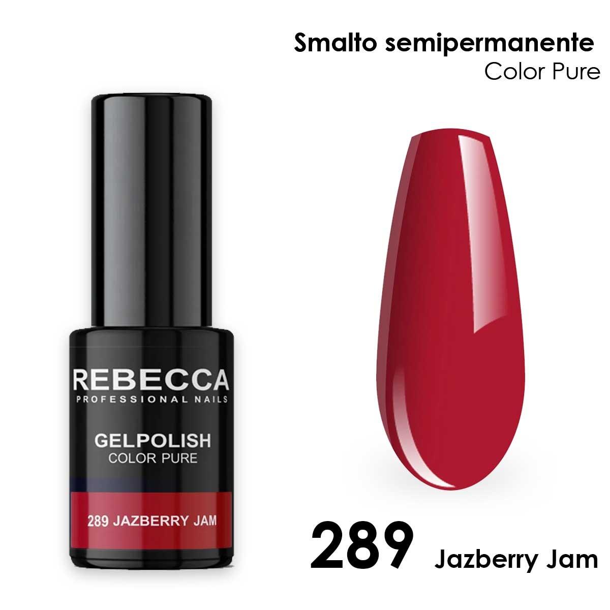 Rebecca gel polish soak off color pure 5 ml  smalto semipermanente n.289